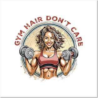 Gym hair don't care Posters and Art